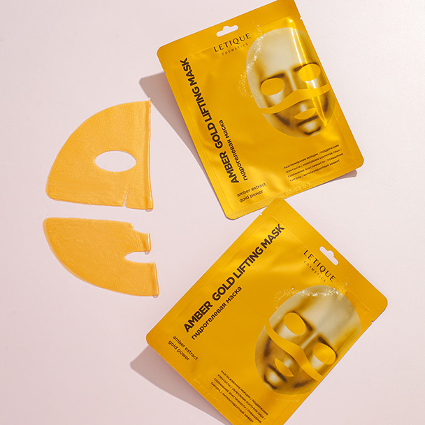 Гидрогелевая маска для лица с эффектом лифтинга AMBER GOLD LIFTING MASK